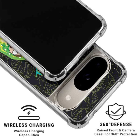 Adult Swim Rick and Morty Portal Travel Google Pixel 10 Clear Case